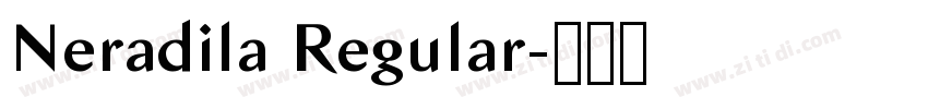 Neradila Regular字体转换
